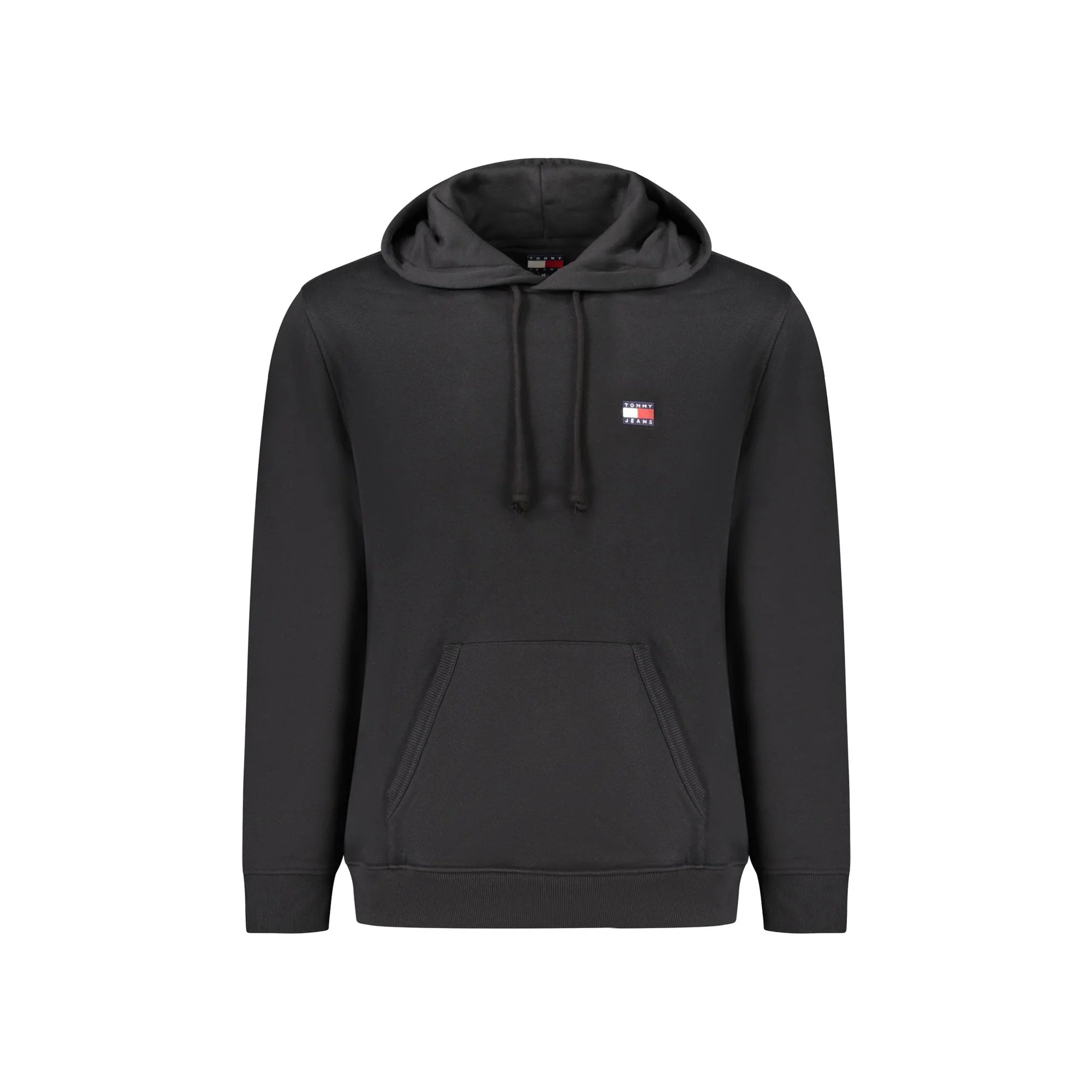 Tommy Hilfiger Felpa Uomo Nera Cappuccio Felpata Tascone Logo Felpe Nero - foto prodotto